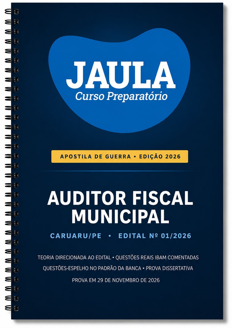 Apostila de Guerra — Auditor Fiscal Municipal