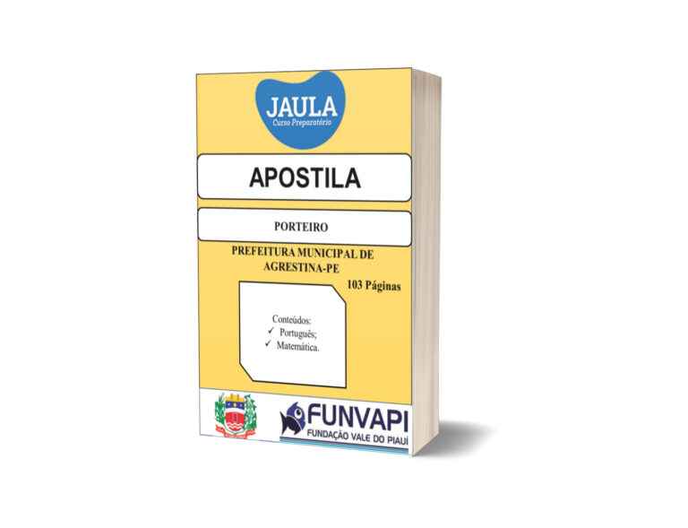 APOSTILA/ PORTEIRO/ AGRESTINA-PE
