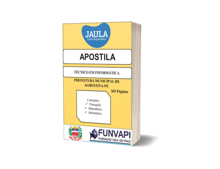 APOSTILA/ TÉCNICO EM INFORMÁTICA/ AGRESTINA – PE