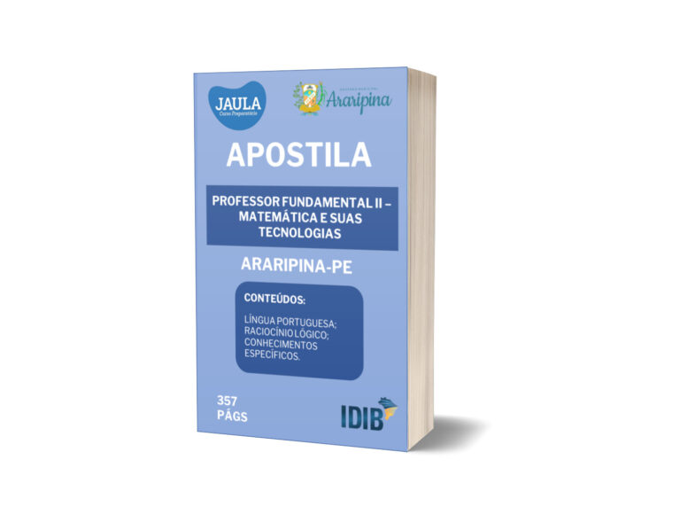 APOSTILA/ PROFESSOR FUNDAMENTAL II – MATEMÁTICA E SUAS TECNOLOGIAS/ ARARIPINA-PE