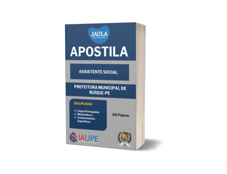 APOSTILA – ASSISTENTE SOCIAL – BUÍQUE-PE